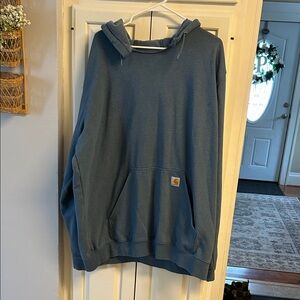 Carhartt Men's Slate Blue Hoodie 2x tall